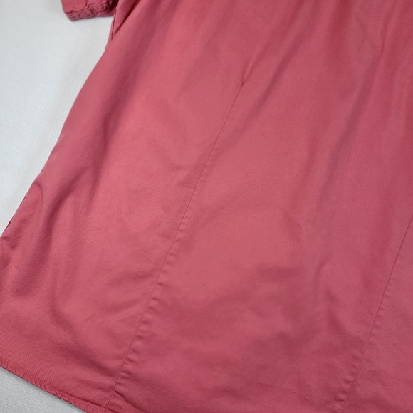 CE Schmidt Workwear Coral Pink SHIRT Womens Size L Button Up Fit For Her Pockets - Picture 15 of 16